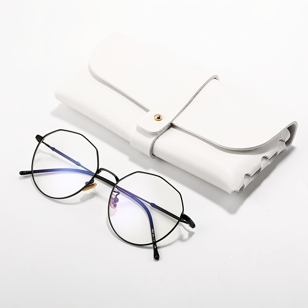 Round Frame Spectacles Lens Thin Temple Frame Glasses