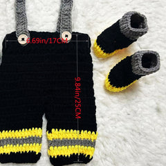 FD Firefighter Newborn Baby Photography Props Set