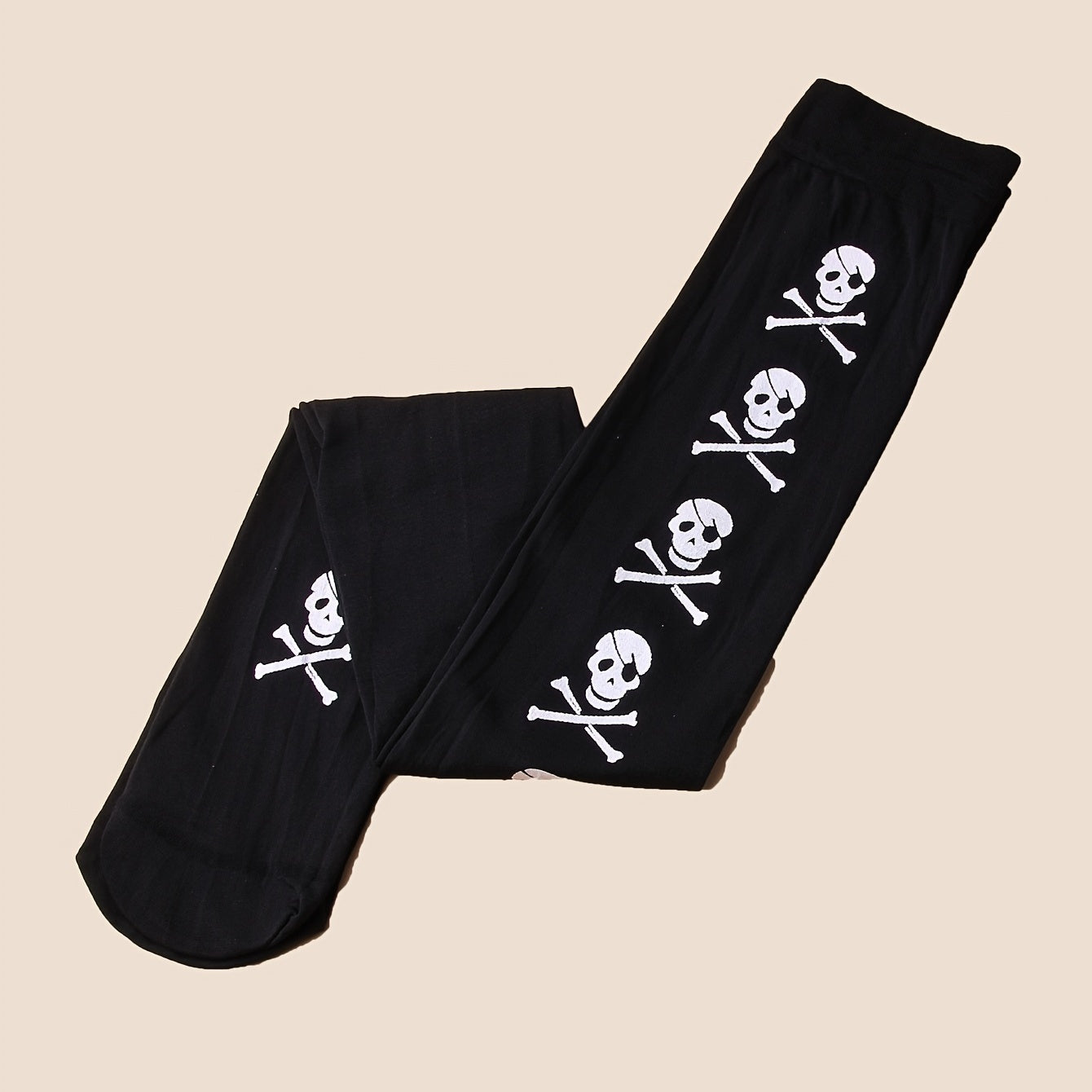 Gothic Skeleton Knee Length Stockings Halloween Women