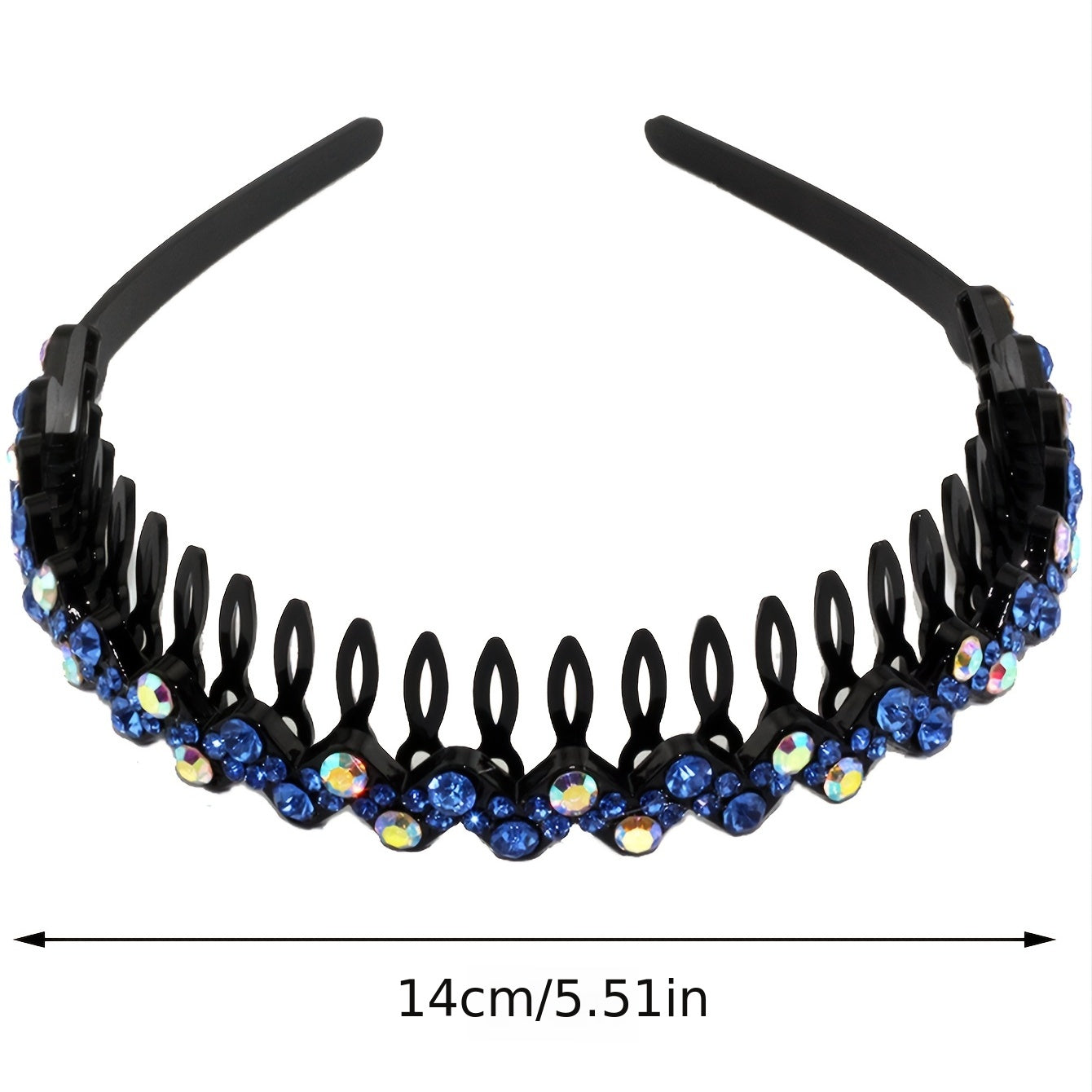 Rhinestone Bling Headband Hair Tie for Ladies Makeup Hair Band Wrap