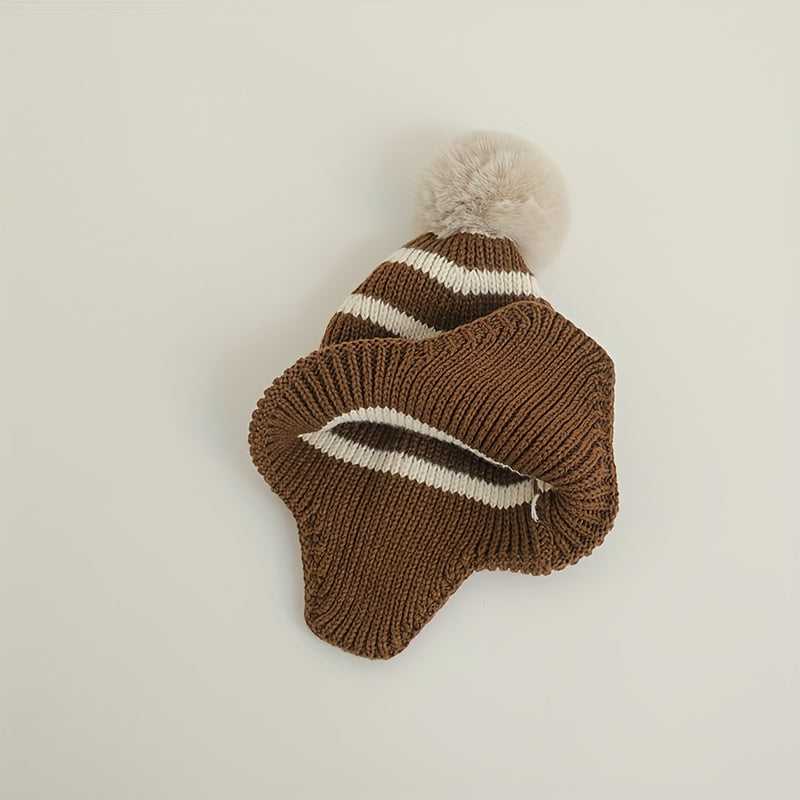 Striped Kids' Winter Beanie Hat
