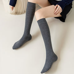 3 Pairs Cozy Over The Knee Socks Women's Stockings