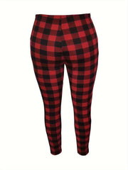  Houndstooth Print High Rise Leggings