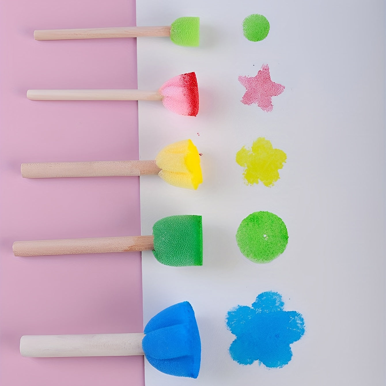 5pcs Colorful Mini DIY Painting Sponge Seals Brushes Tool