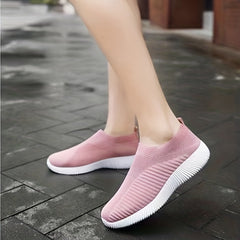 Breathable Lace Up Mesh Sneakers Soft Sole Walking Shoes