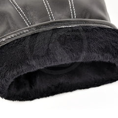Men's Winter Thickened PU Leather Warm Gloves for Cycling Skiing