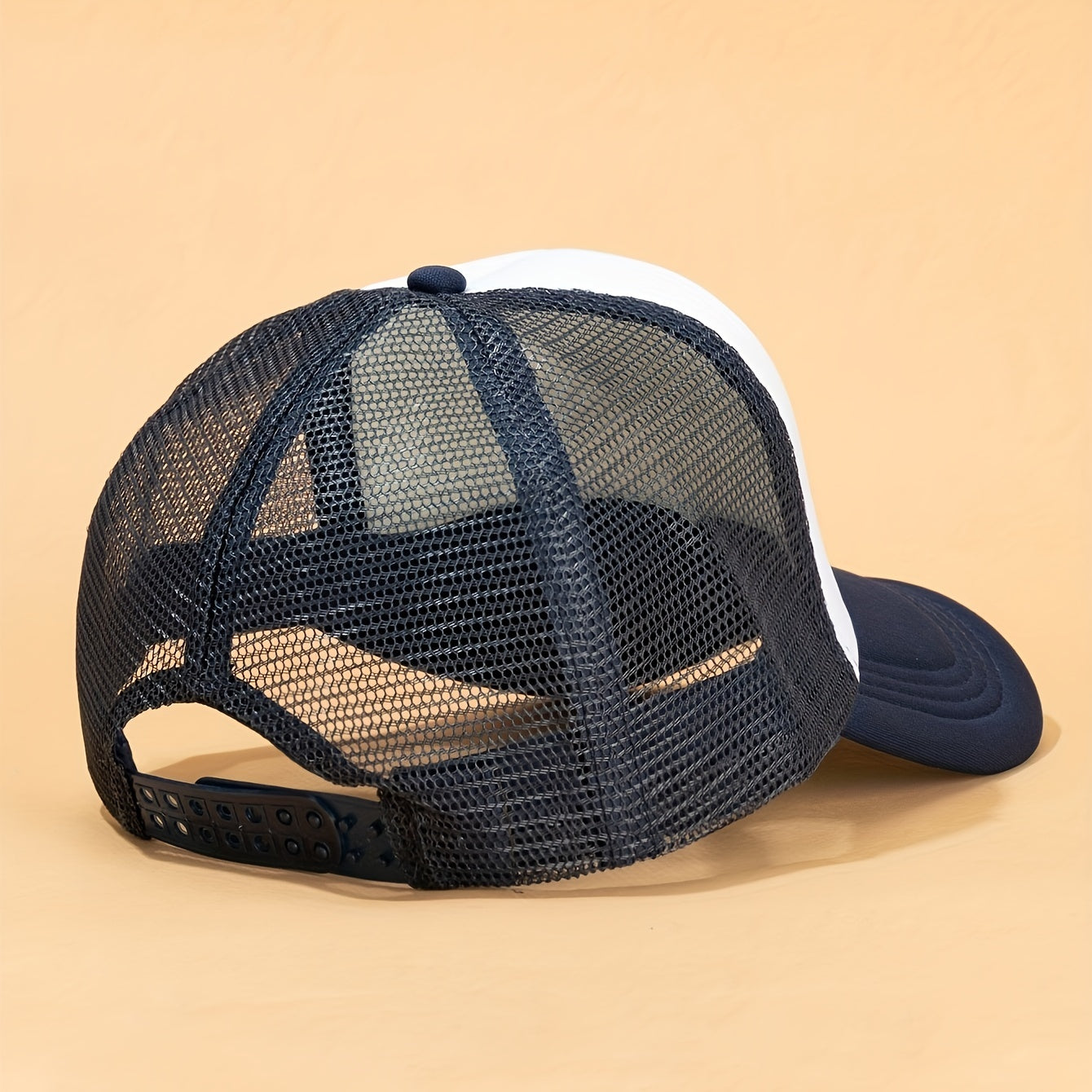 Coconut Tree Print Trucker Hat Mesh Block Baseball Cap Lightweight