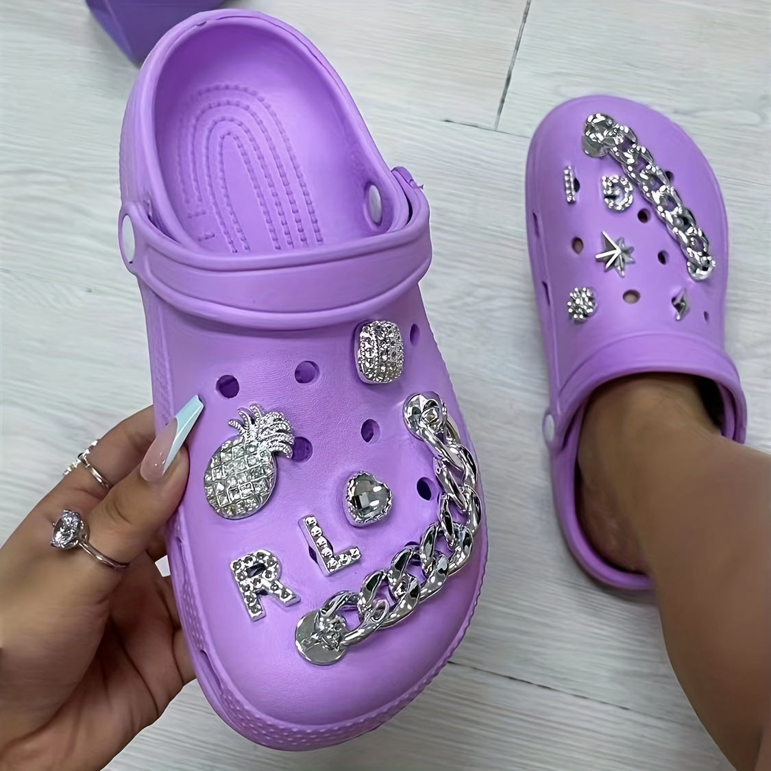 Fruit Letter Shoe Charms 14pcs Shoe Accessories for Kids Adults Party Favors