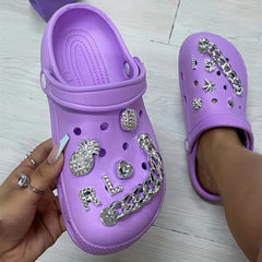 Fruit Letter Shoe Charms 14pcs Shoe Accessories for Kids Adults Party Favors