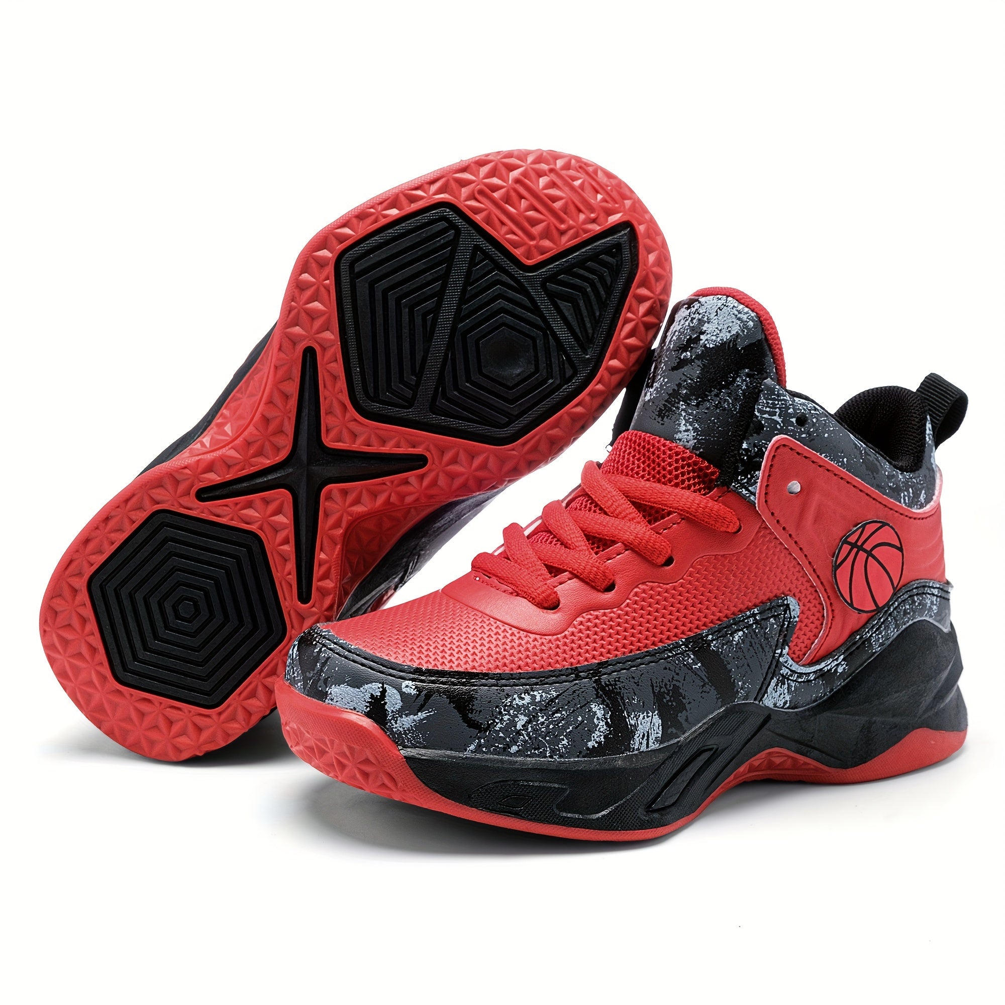 Boys' Casual Basketball Shoes Breathable Anti Slip Wear resistant Sneakers