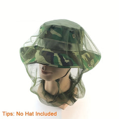Beekeeping Hat with Camouflage Shawl and Mosquito Net
