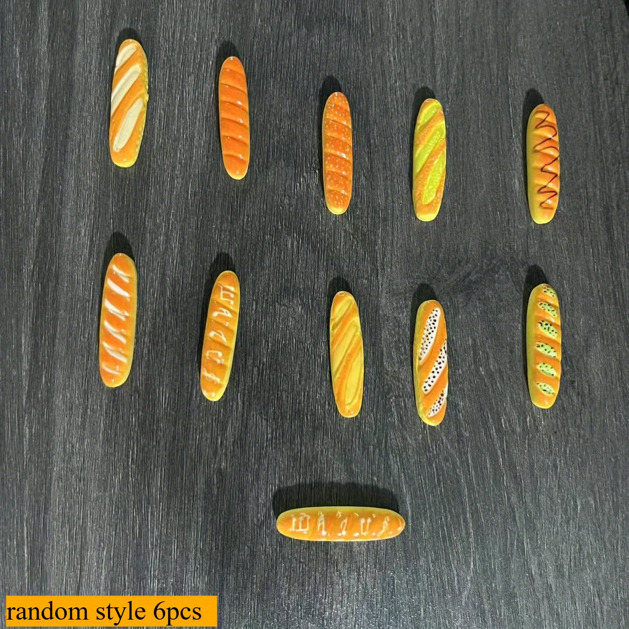 Baguette Food Play Set DIY Crafts Cream Glue Creative Fun Durable Accessory