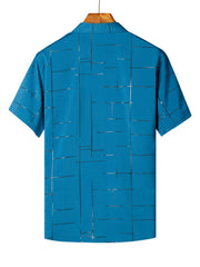 Men's Short Sleeve Formal Party Shirt