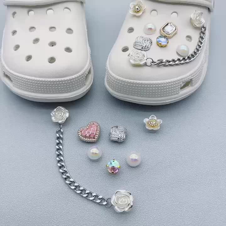 14pcs Street Style Clogs Buckle Punk DIY Shoes Charms Decoration