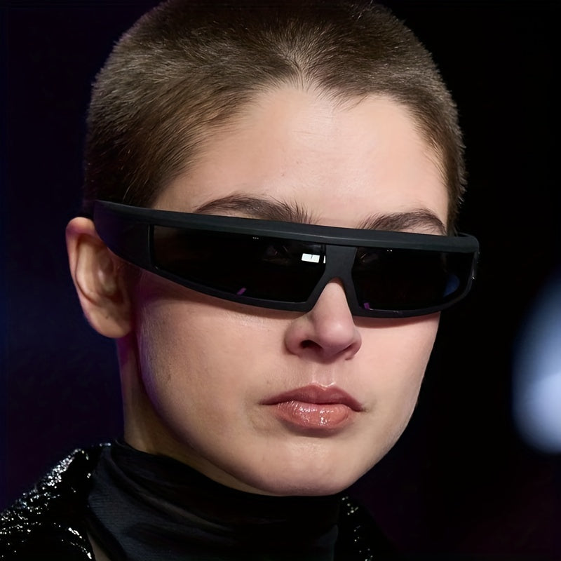 Y2K Cyberpunk Sunglasses UV400 Mirror Lens Glasses