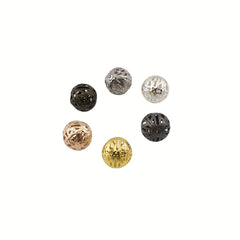 40-50-100pcs 4-20mm Hollow Round Beads DIY Spacer Bracelet Necklace Jewelry