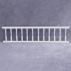 Wooden Dollhouse Balcony Rail Outdoor Scene Decor Classic Finish