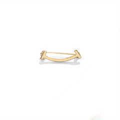 Smile Shape Brooch Pin Shirt Collar Decoration Female