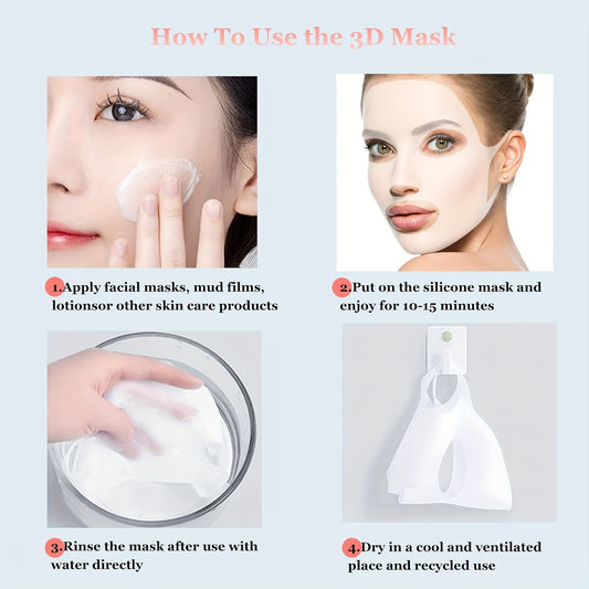 Silicone Facial Mask Cover Moisturizing Prevent Evaporation