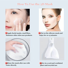 Silicone Facial Mask Cover Moisturizing Prevent Evaporation