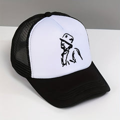Embroidered Cartoon Character Baseball Cap Adjustable Sunscreen Hat