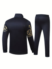 Men's Embroidered Sportswear Set for Outdoor Activities
