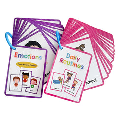 Toddler Flashcards: Daily Routines & Emotions, Preschool Learning