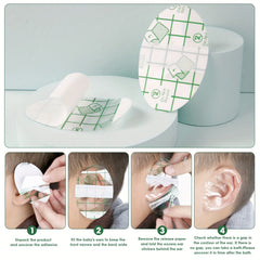 20pcs Shampoo Ear Protection Stickers Bathing Swimming Earmuffs Water Children