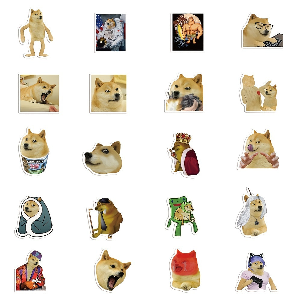 50pcs Annoying Dog Stickers Funny Waterproof DIY Stickers
