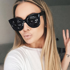 Cat Eye Sunglasses Vintage Minimalist Eyewear UV400