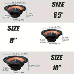 KUERL Car Speakers 6.5inch 8inch 10inch 350W 600W 850W High Power