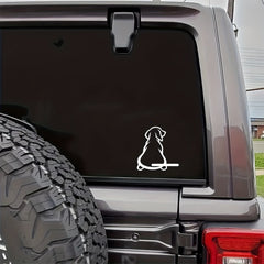 Dog Wagging Tail Rear Wiper Car Sticker