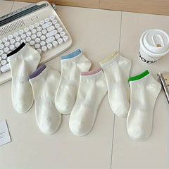 6 Pairs Women's Low Cut Soft & Lightweight Solid Socks