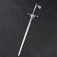 Chinese Style Crystal Sword Hairpin Metal Hair Accessories