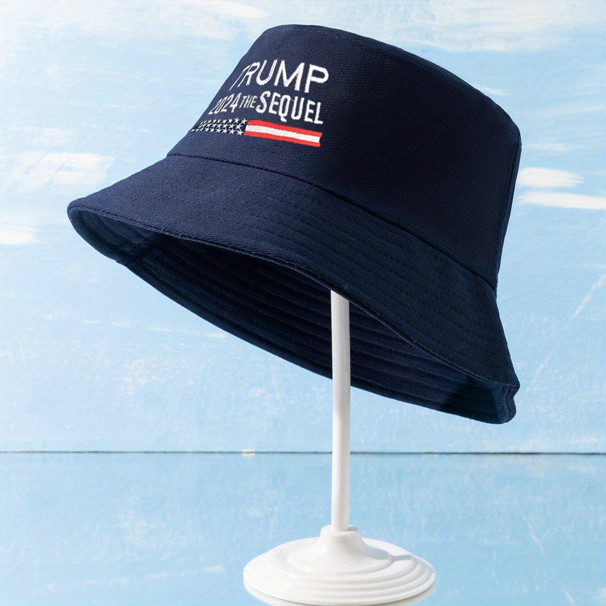 Embroidery Bucket Hat Cotton Sunshade Fisherm