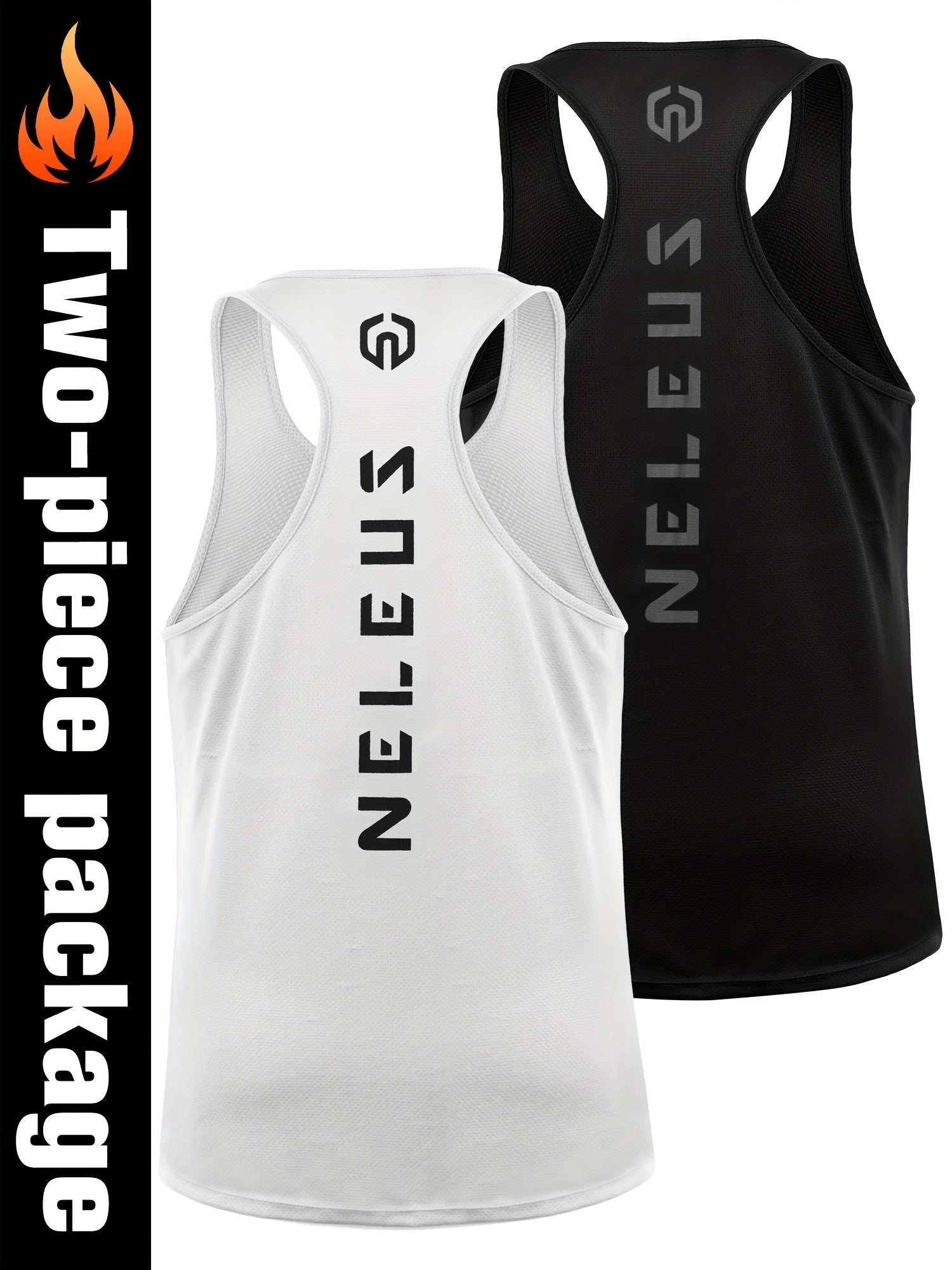 Men's Racerback Muscle Sports Tank Top Quick Drying Breathable Running T-shirt