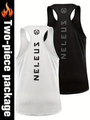 Men's Racerback Muscle Sports Tank Top Quick Drying Breathable Running T-shirt
