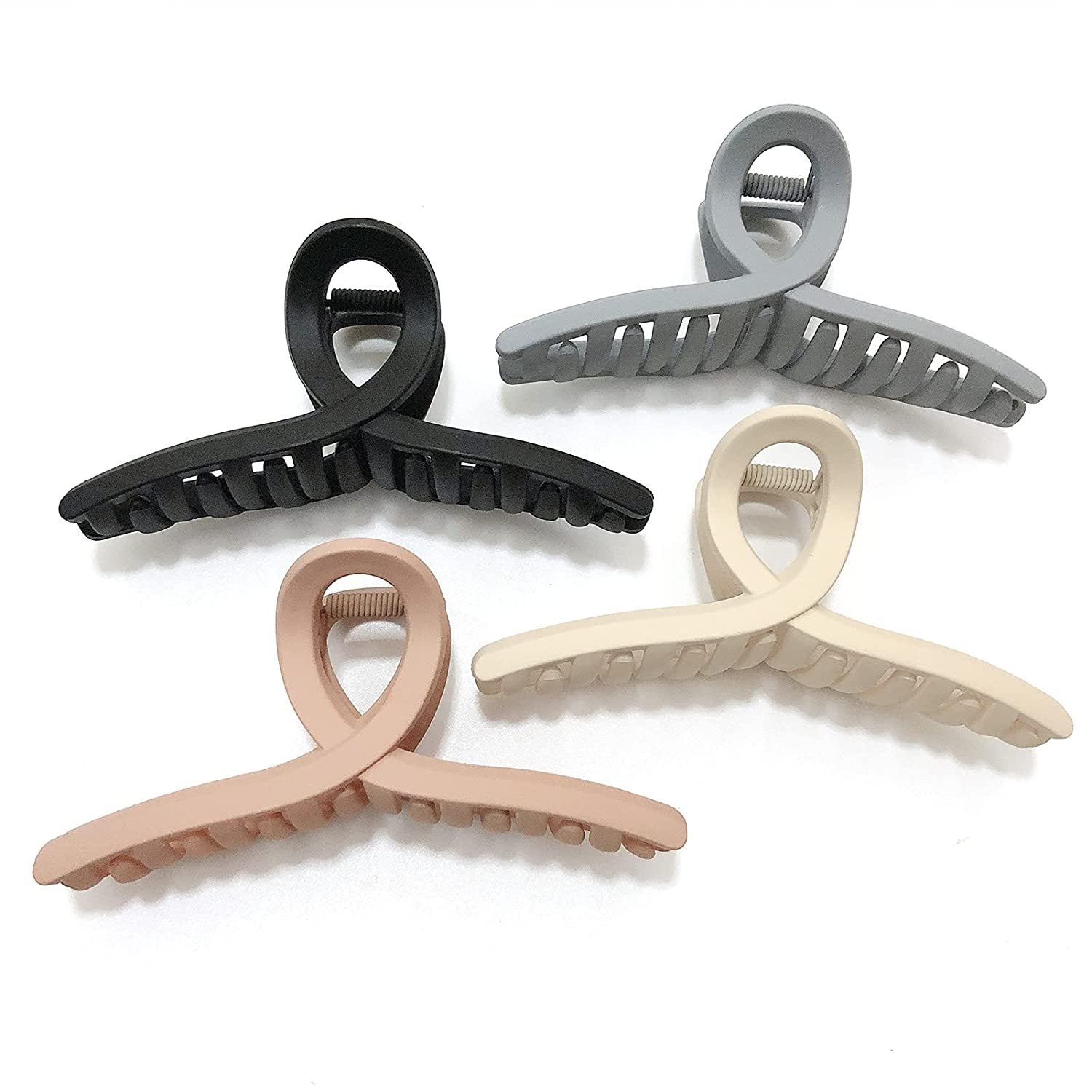 4pcs Hair Claw Nonslip Jaw Claw For Ponytail Holder Women Girls