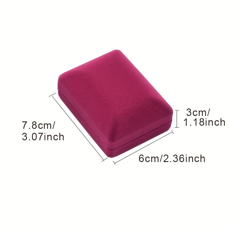 Velvet Necklace Pendant Jewelry Display Box for Gifts