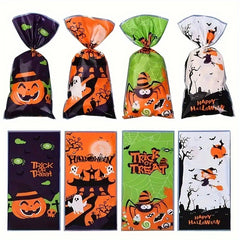 50pcs Halloween Candy Bag Creative Tote Bag Children's Gift Bag Party Decoration