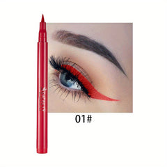 Long Lasting Waterproof Eyeliner Pen 12 Colors Smudge Proof Sweat Proof