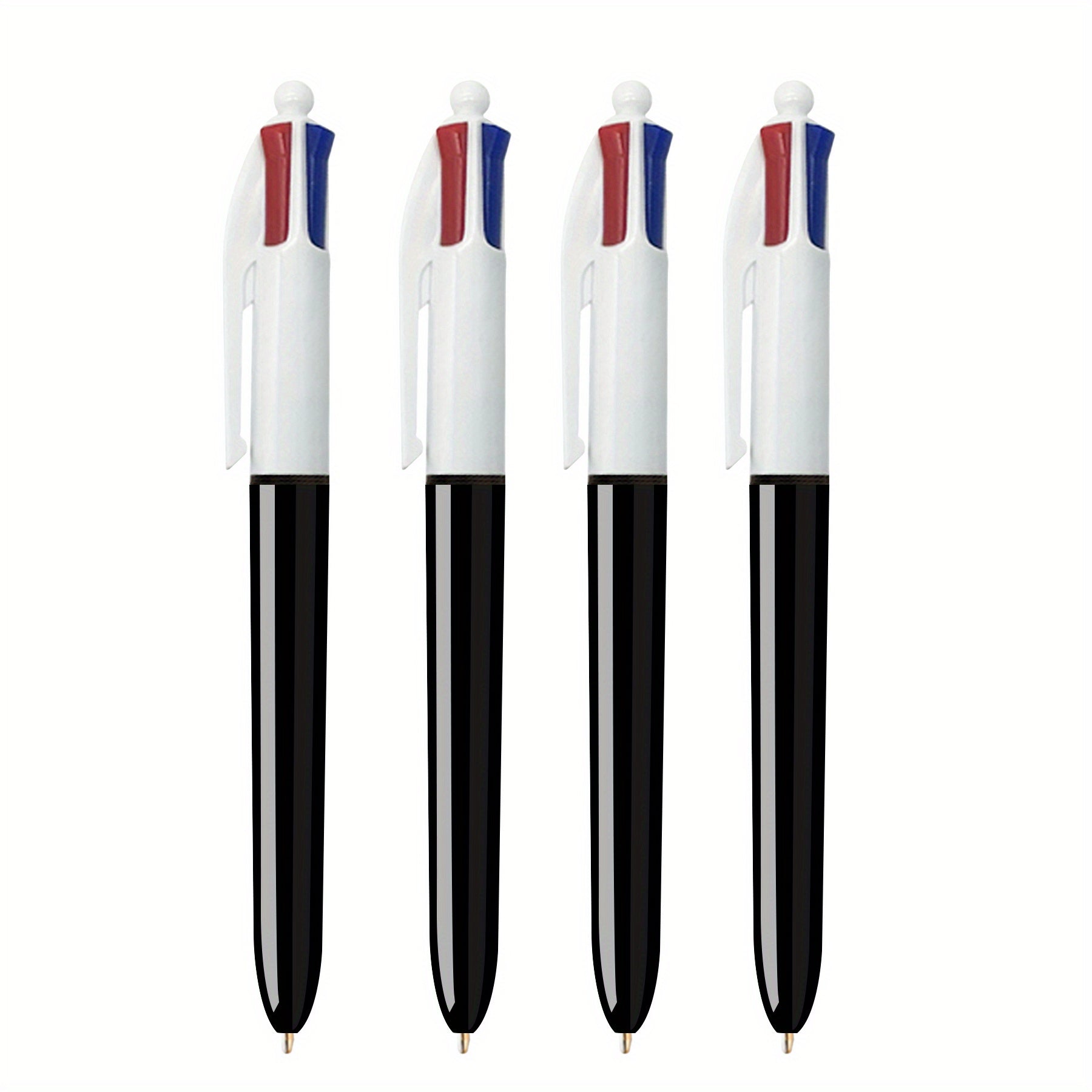 DORESS 4 Count Pack Ballpoint Pens Medium Point 1.0mm 4 Colors