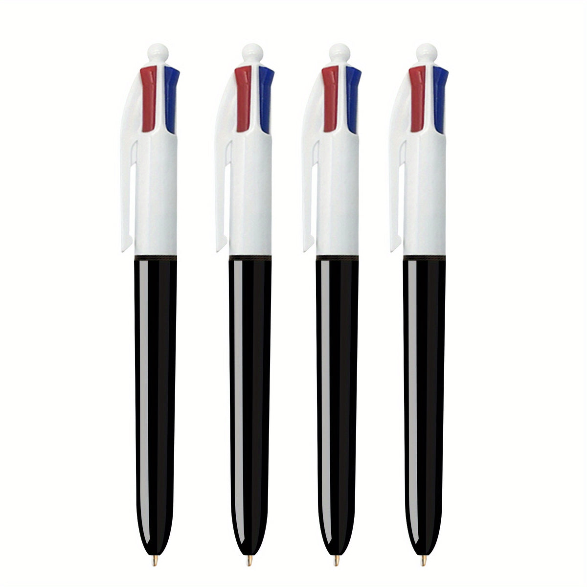 DORESS 4 Count Pack Ballpoint Pens Medium Point 1.0mm 4 Colors
