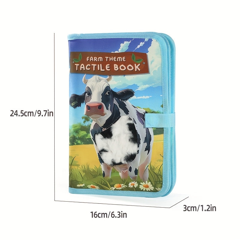 Interactive Farm Animal Touch Book Sensory Learning Toy for Youngsters