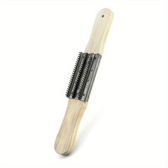 Polishing Wheel Rake 15 with Wooden Handle and Stainless Steel Rake