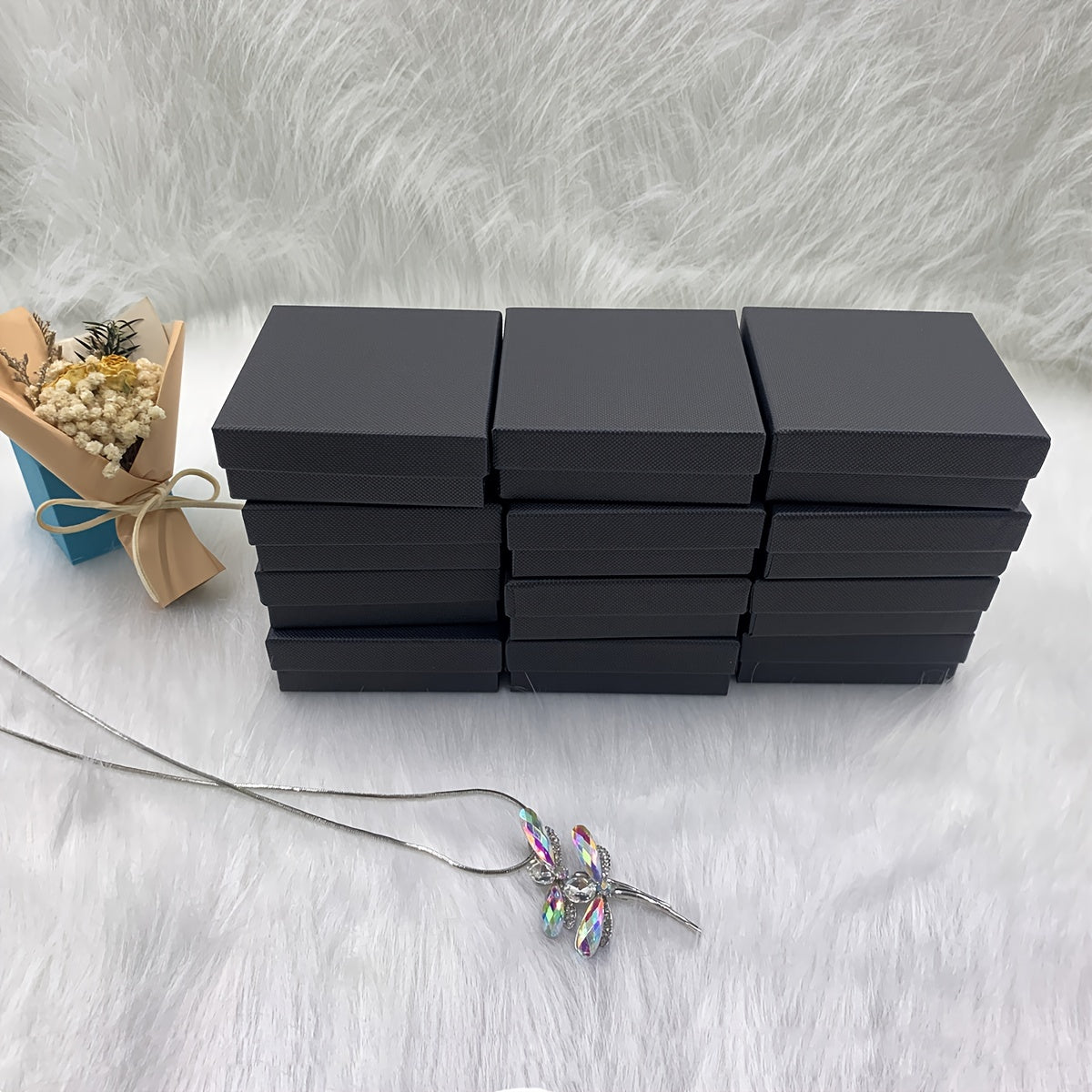12pcs Necklace & Earrings Jewelry Packaging Box Set