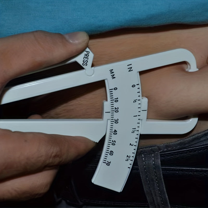 Plastic Body Fat Caliper Dual Scale 0-70mm Fat Clamp