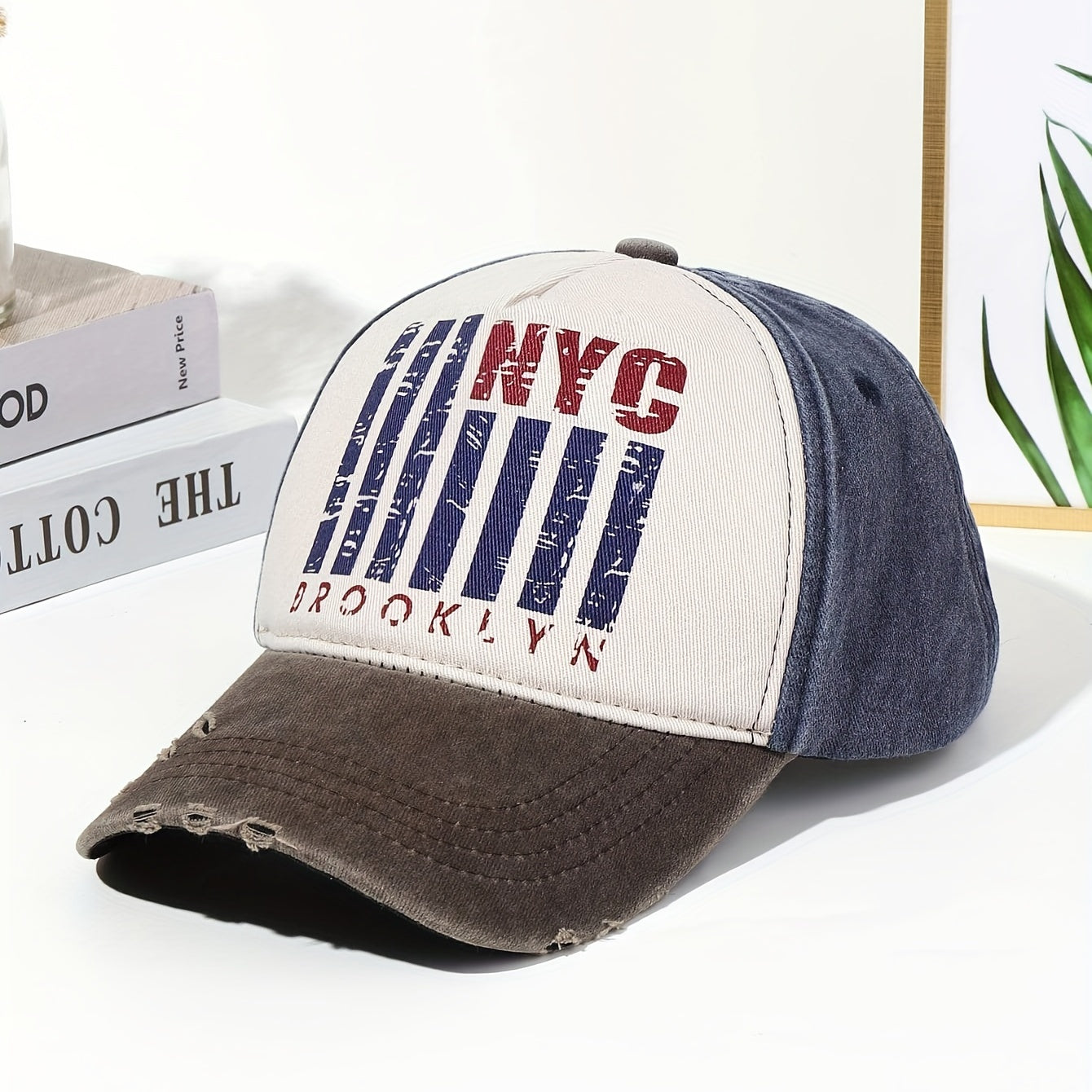 Graffiti Print Washed Retro Baseball Cap