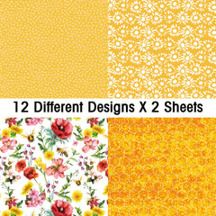 Scrapbooking Paper Pad 24 Sheets Single Side Printing