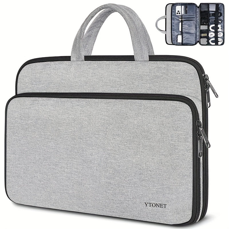 Double Layer Laptop Bag Briefcase Business Commuter
